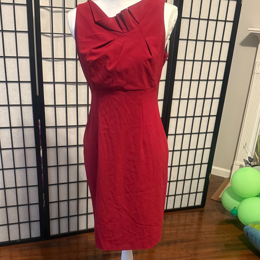 Jones Wear Asymmetrical Red Dress